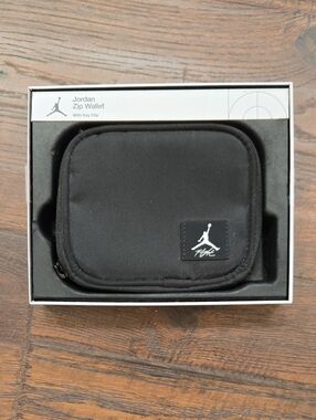 Jordan Black Zip Wallet